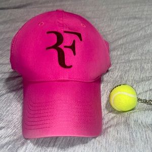 NIKE rare Roger Federer pink and black dri-fit cap